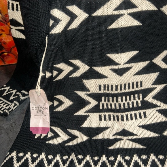 NEW Cotton & Rye Outfitters NWT Southwestern Aztec Cardigan Sweater Size XL - Picture 9 of 15